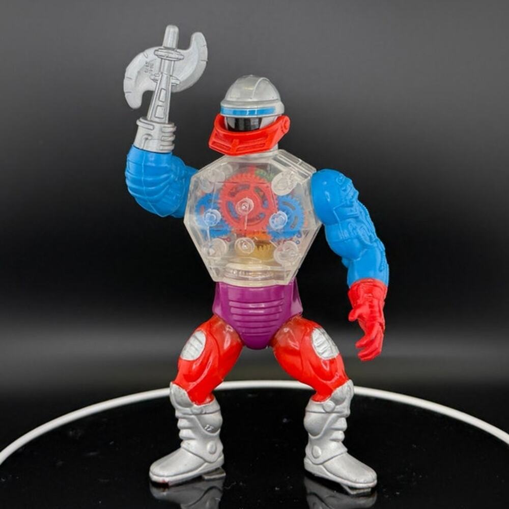 RARE Vintage 1985 Masters of the Universe MOTU He-Man 6 inch ROBOTO Figure